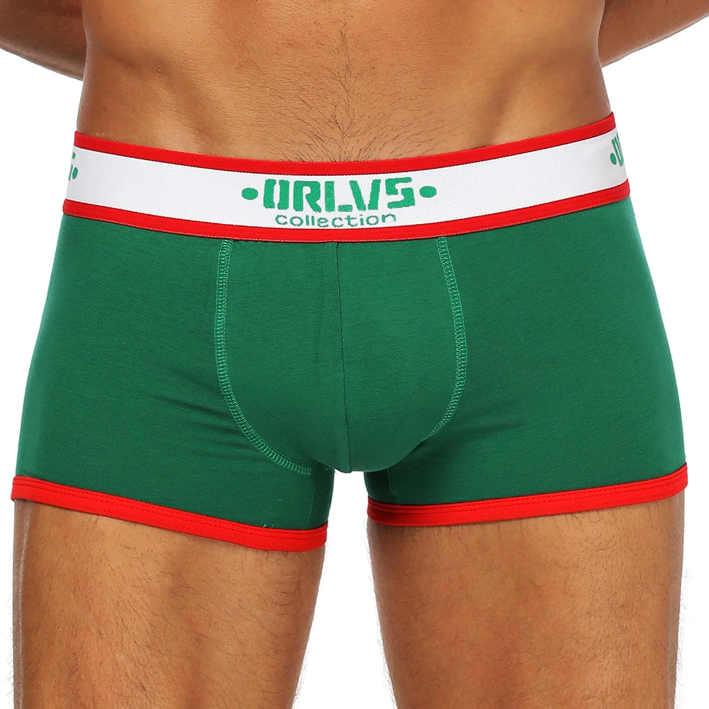 Сексуальное нижнее белье мужские боксеры шорты чистый хлопок трусы для геев
