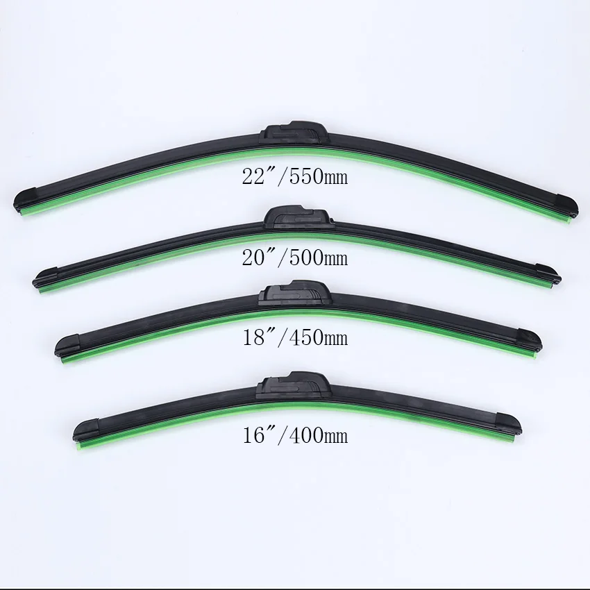 

1PC 16'' 18'' 20'' 22'' Universal U-Type Soft Frameless Bracketless Rubber Car Windshield Wiper Blade