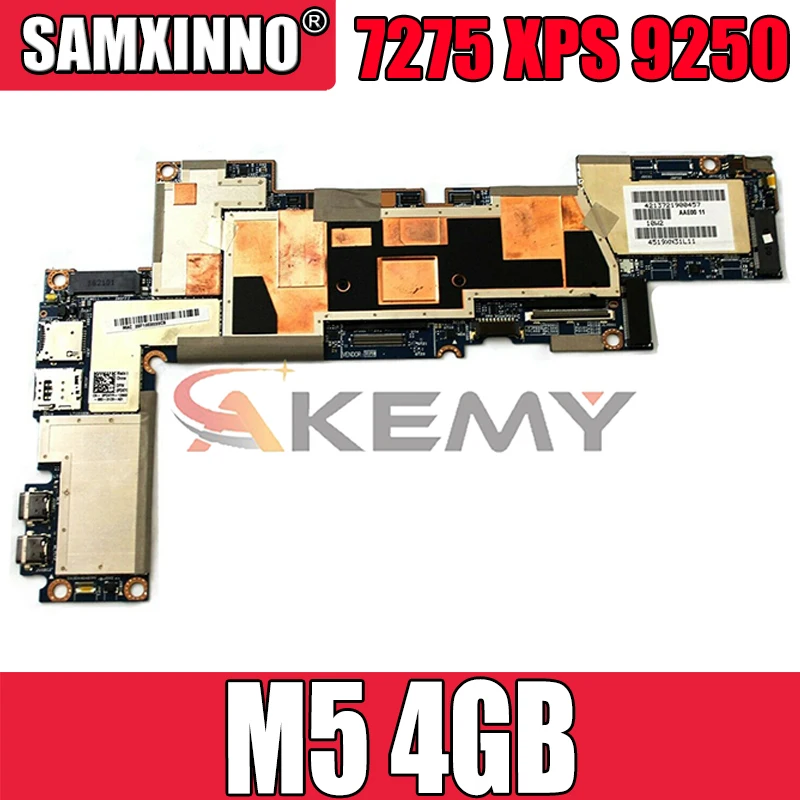 

Akemy абсолютно новый M5 4 Гб для ноутбука Dell Latitude 7275 XPS 9250 Материнская плата ноутбука LA-C321P CN-09F52W 9F52W материнская плата 100% тестирование