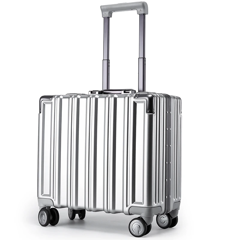 18 inch boarding suitcase, business luggage, small trolley case, universal wheel female and male student password box