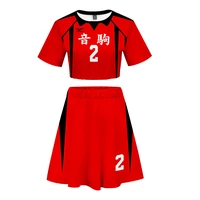 anime haikyuu nekoma high school kenma kozume kuroo tetsurou 3d sexy midriff shorts volleyball team cosplay sportswear