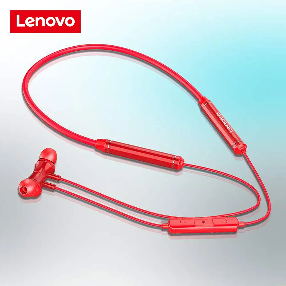 Наушники Lenovo QE08 с шейным ободом беспроводные Bluetooth-наушники HIFI 9D Спортивная