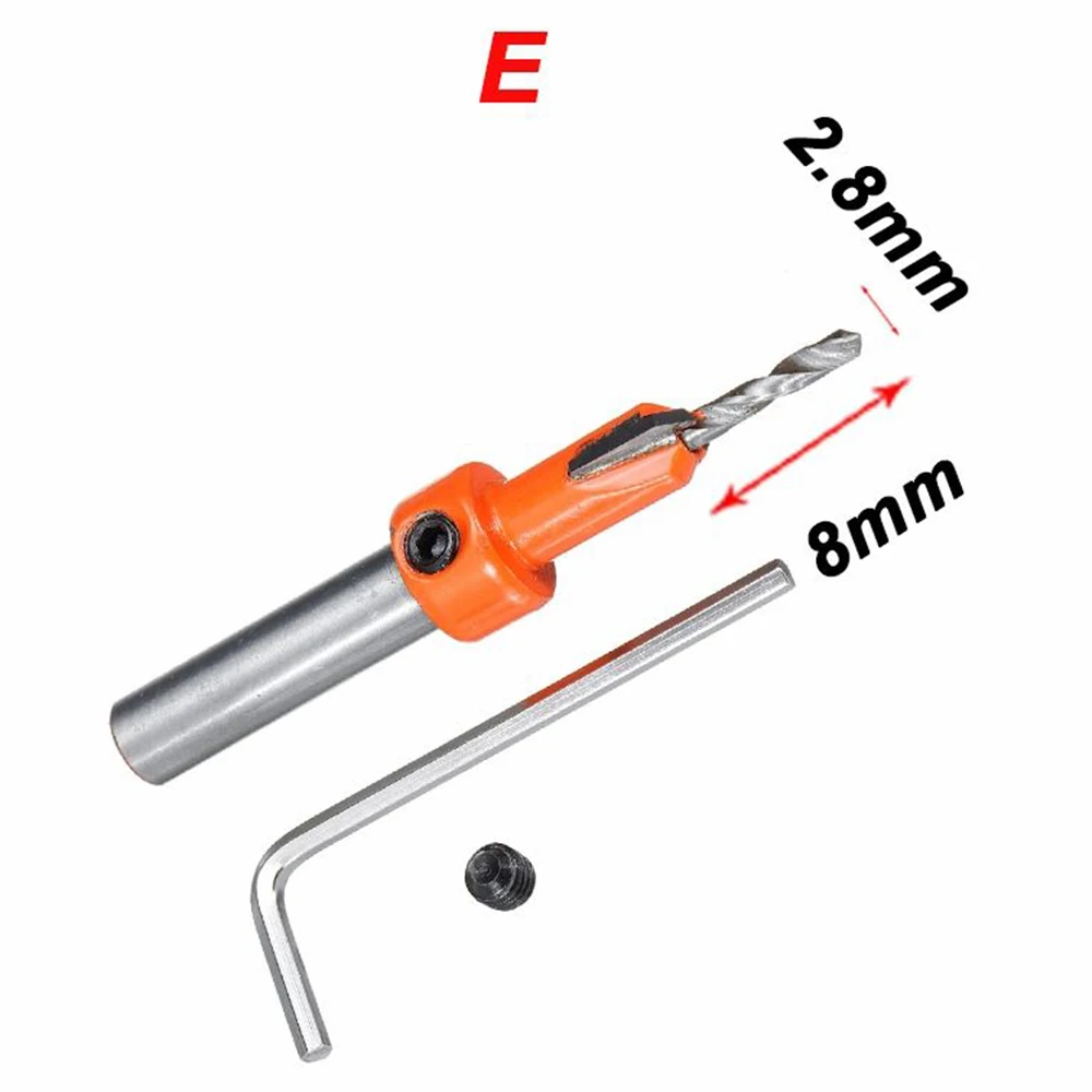 

Carbide Drill Bits Screw Chamfer Quick Change Hex shank Woodworking Tools