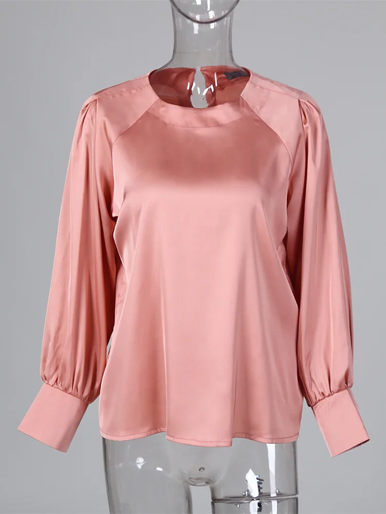 Осень 2019 женский элегантный топ для отдыха базовая Женская рабочая одежда OL