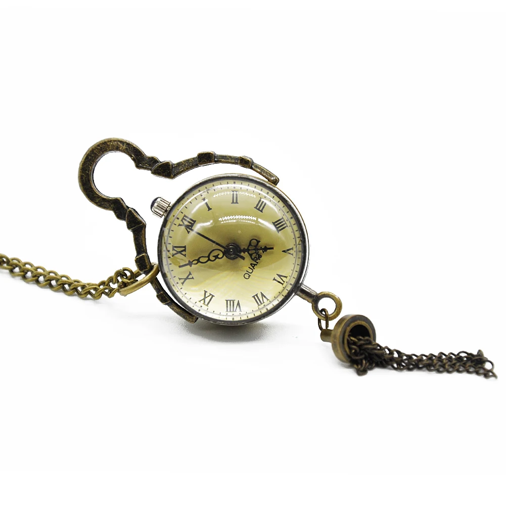 

Accessories Ball Shape Vintage Quartz Gift With Chain Analog Jewelry Smooth Decoration Pocket Watch