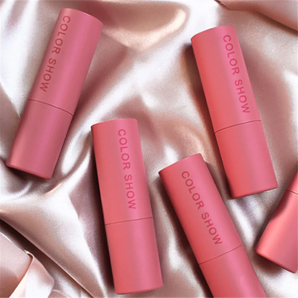 Матовая сухих розового цвета пустой тюбик для Помады Косметический контейнер