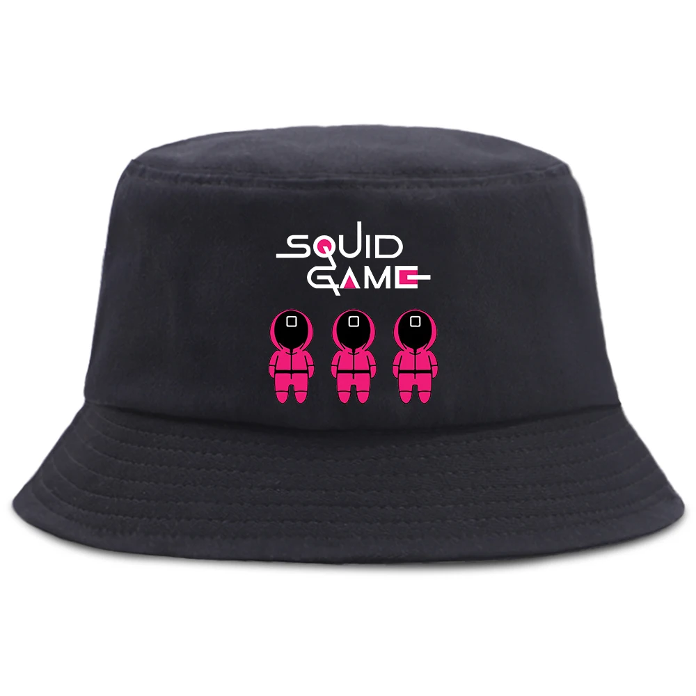 

Панама Мужская складная, корейский стиль, хип-хоп, Повседневная пляжная шапка от солнца, в стиле панк, для игр кальмаров, летняя