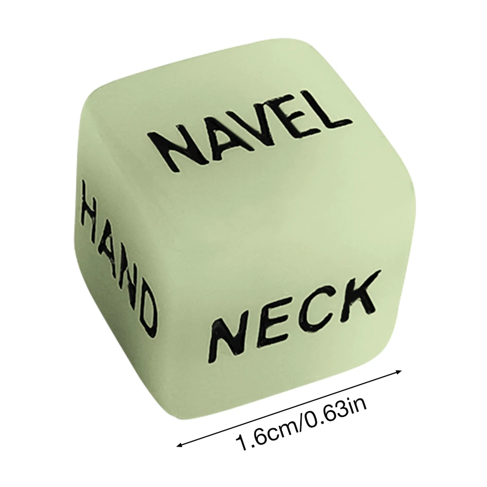 1 пара светящиеся гравировочные игральные кости для пары инновационные забавные