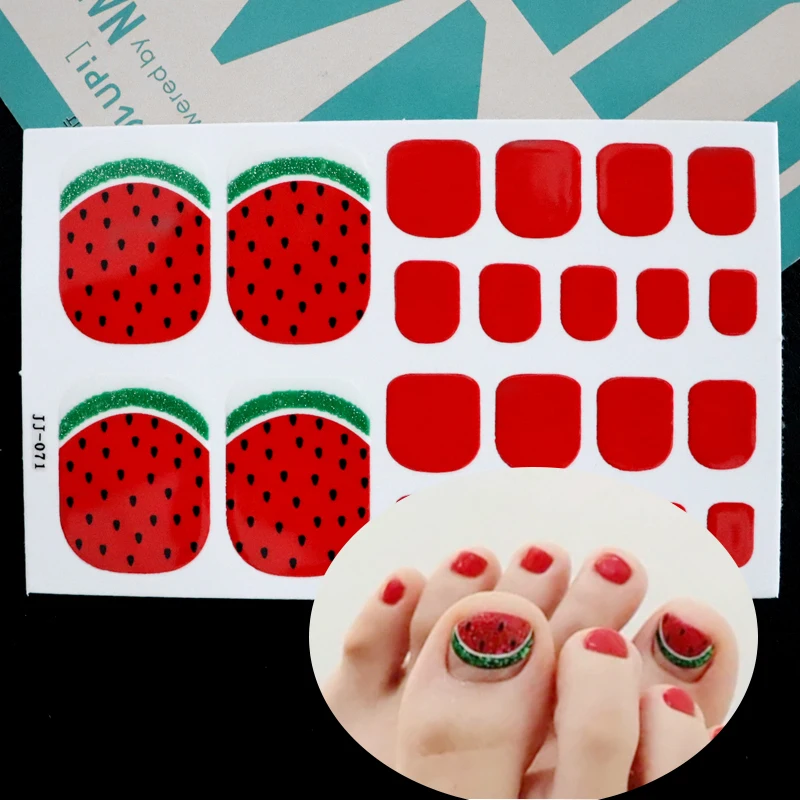 22 наконечника/лист экологически чистые стикеры на ногти профессиональные