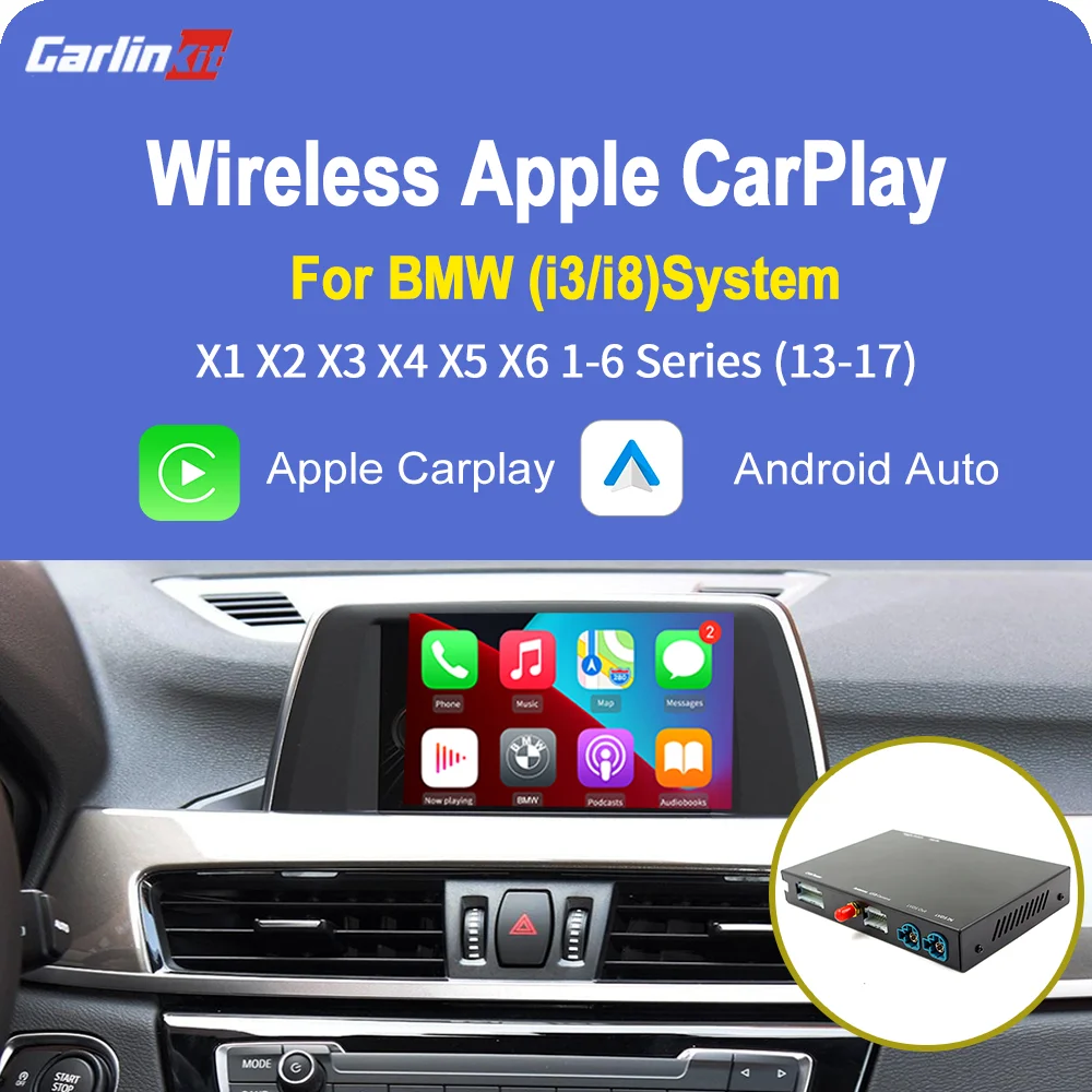 Carlinkit беспроводной Apple Carplay IOS 14 Android авто для BMW I3 поддержка Mirrorlink Airplay онлайн
