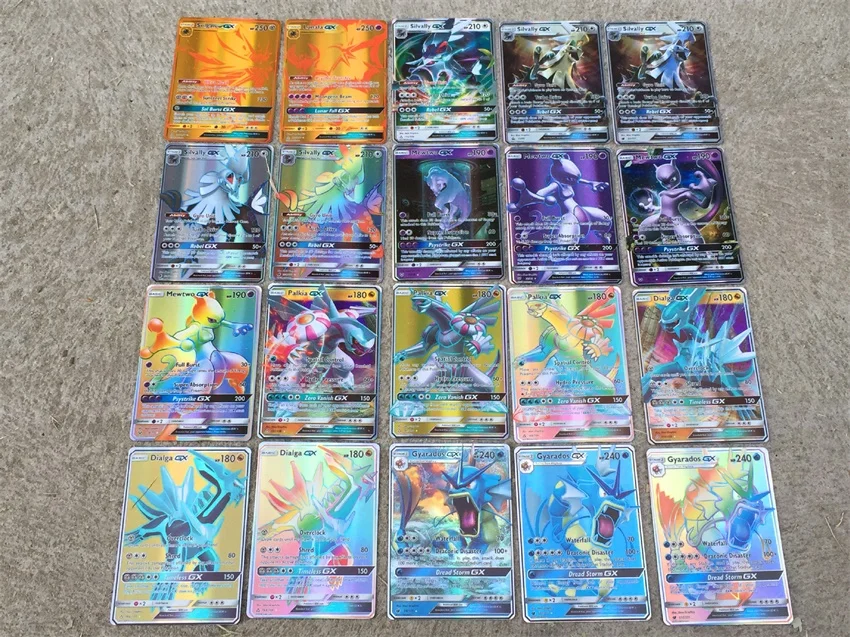 300 шт. 200 100 50 GX MEGA Shining Cards Game Battle Carte Trading Детская коллекция игрушек|Игровые фигурки