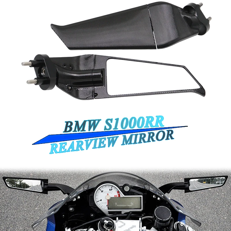 

Motorcycle Rearview Mirror for BMW S1000RR 2009-2018 360° Rotating Wind Direction Mirror Motorcycle With Left Right Side Mirror