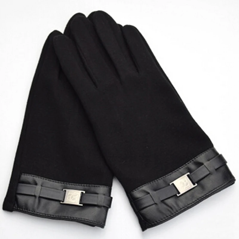 

Fashion Touch Screen Reflective Thicken Keep Warm Gloves Casual Sport Running Gloves For Men Women Winter Solid Color Gloves