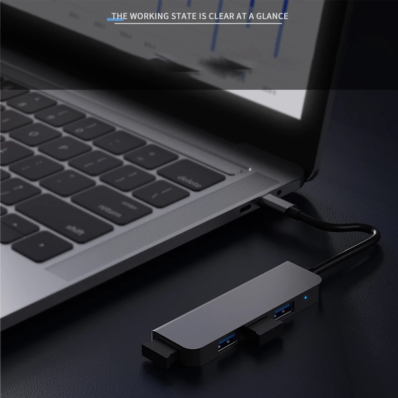 

8 IN 1 USB C HUB Type C to USB 3.0,2.0 87W PD 100M RJ45 TF SD Card Reader Type C Adapter 4K HDMI-Compatible for MacBook Air Pro