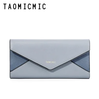 blue Женский дизайнерский кошелек длинный кошелек с пряжкой модный трехскладной кошелек для мобильного телефона многофункциональный матовый женский кошелек - Цвет: blue