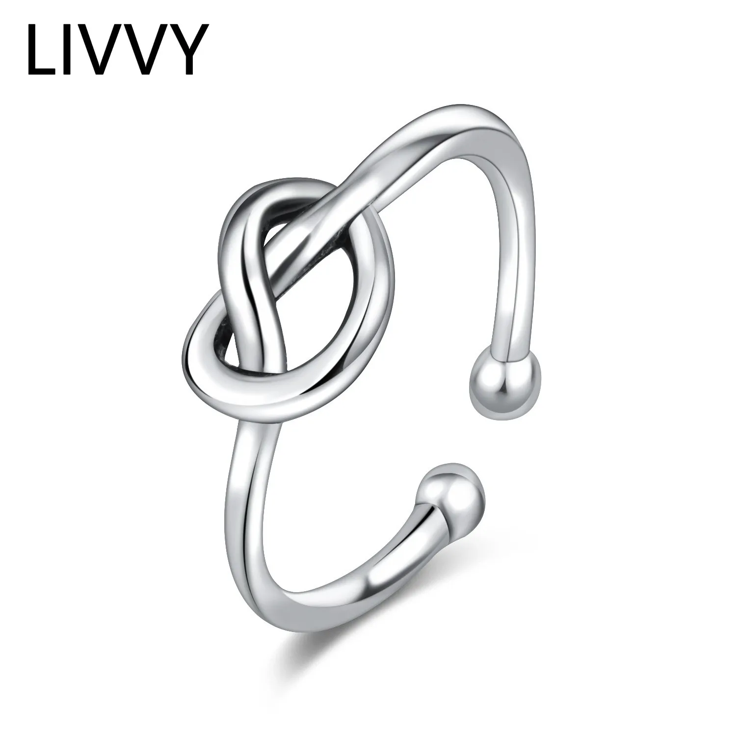

LIVVY Silver Color New Hollow Love Heart Cross Ring Trend Simple Fashion Creative Jewelry Lover Gift Кольцо 2021 Trend
