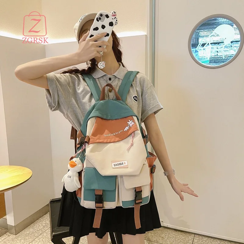 

Teenager Bookbag Children's Backpack Luxury Laptop Korean Autumn Schoolbag Girl Casual Bolsas