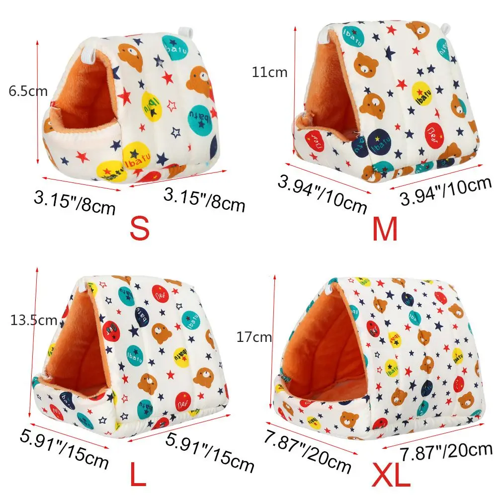 1pc soft small animal hamster house sleeping bed winter warm cotton mat accessories for rodentguinea pigrat guinea pig nest free global shipping