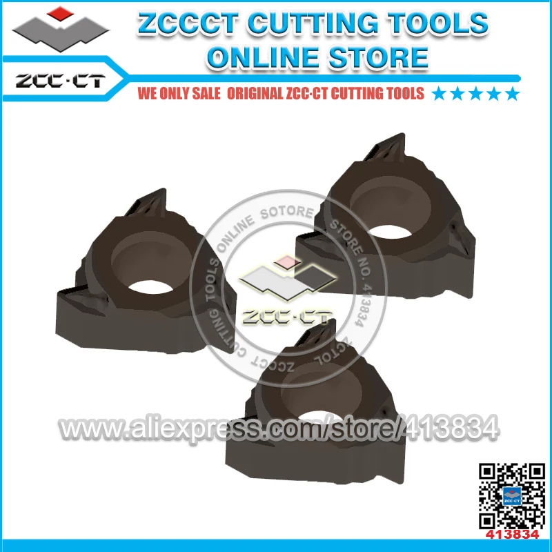 

10pcs RT16.01W-2.00GM YBG205 PVD Coating ZCCCT Cemented Carbide CNC Threading inserts for stainless steel