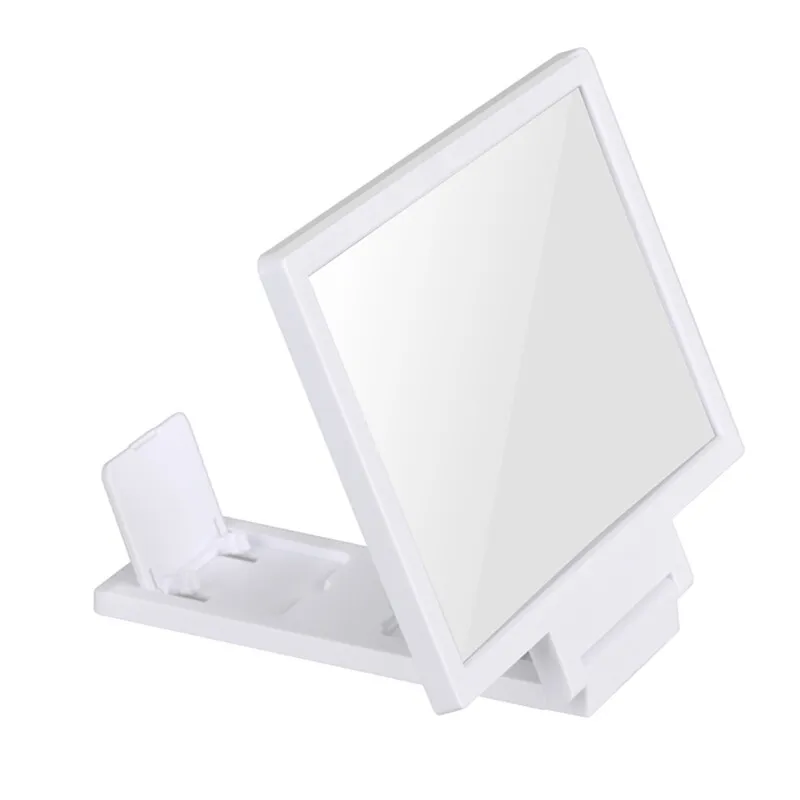 Изогнутая увеличенная подставка для смартфона с 3D-экраном Складная лупа 12 дюймов