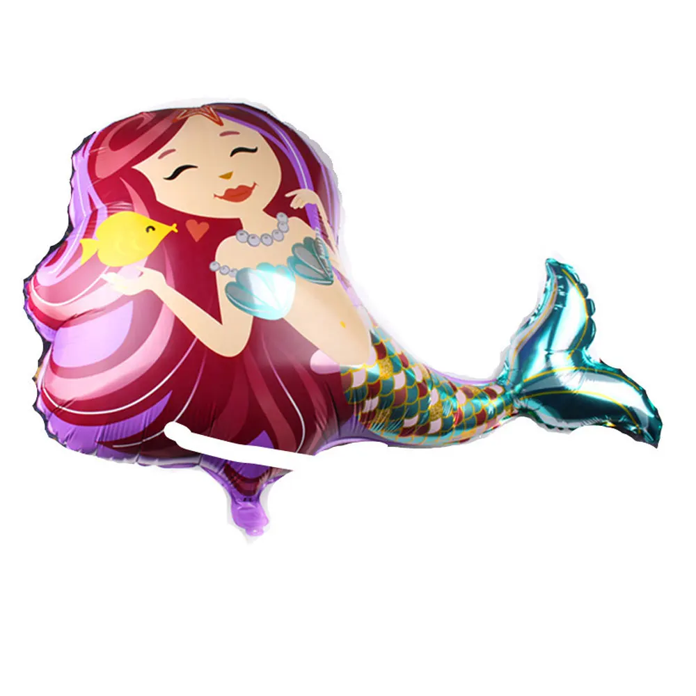 Мультфильм фольгированные шары с русалкой гелиевый воздушный шар надписью &quotHappy