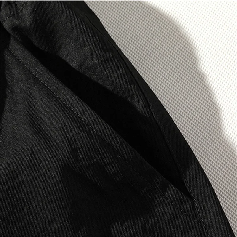 

2021New Summer Overalls Shorts Men's Trend Brand High Street Drawstring Knee-length Trousers Printed Casual Five-point Pants Men