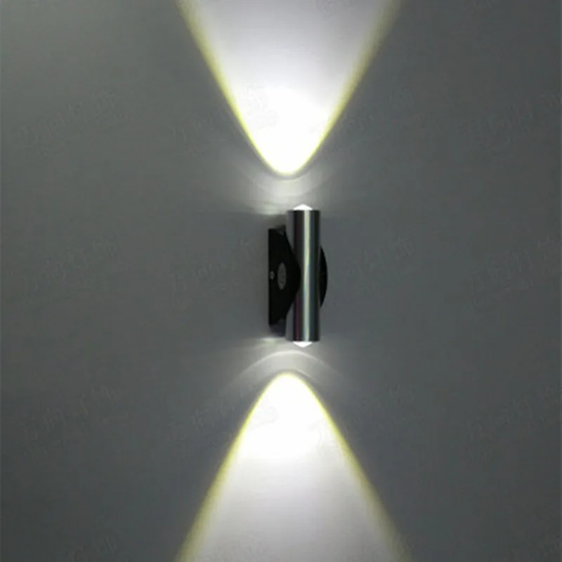 Светодиодный настенный мини-светильник цветная лампа с двойной стеклянной