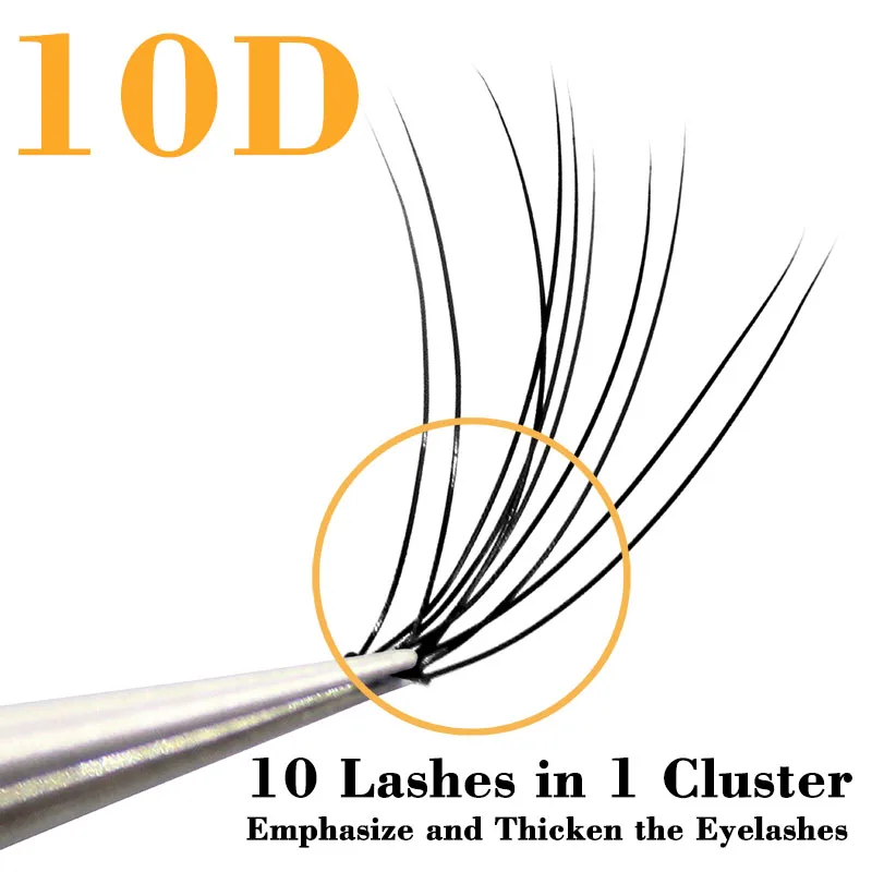 Профессиональные натуральные накладные ресницы Kimcci ручной работы 10D норковый