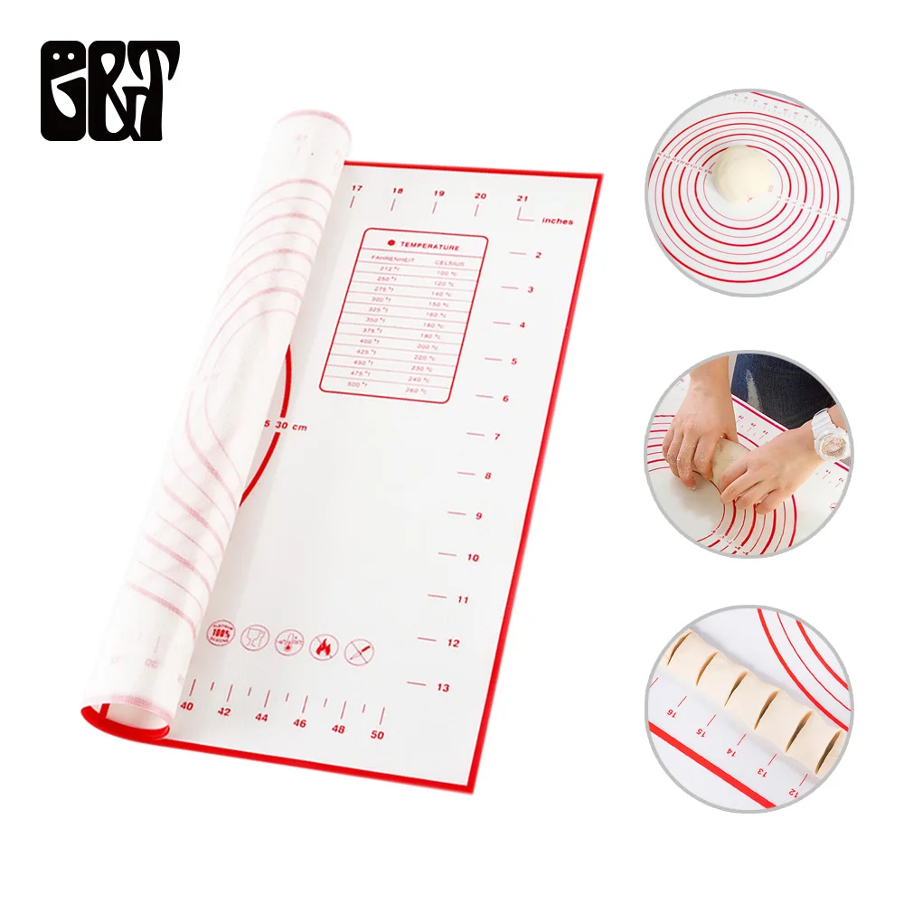 Многоразовый силиконовый коврик для выпечки игрушка Эко раскатки теста детская