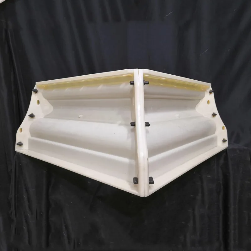 50cm/19.69in Buckle up/ Interlock Slots Body Plain, Leave/Flower&Star Top Molds For Square Concrete Cement Roman Pedestal Spare