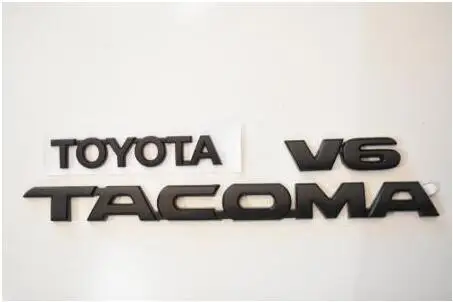 3 шт. для Марка Toyota Tacoma Tag Матовый Черный Крыло двери эмблема наклейка бейдж