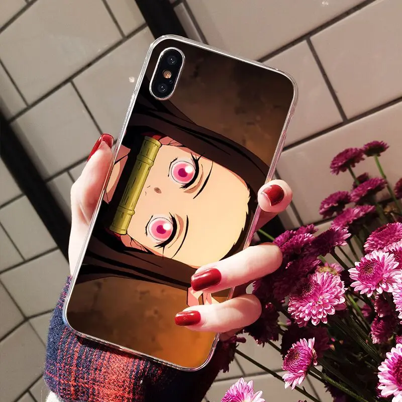 Yinuoda Demon slayer Ультратонкий чехол для телефона с мультяшным рисунком Apple iPhone 8 7 6 6S Plus