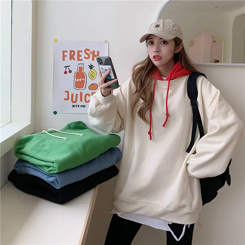 Женские толстовки пуловер поддельные два свитера смешанные цвета Осень-зима с