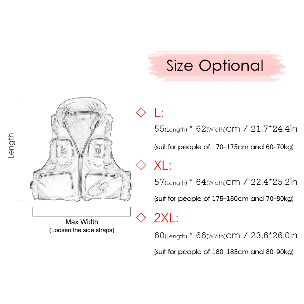 

Adult Polyester Swimming Life Jacket Professional Life Vest For Drifting Boating Survival Fishing Safety Jacket Water Sport Wear