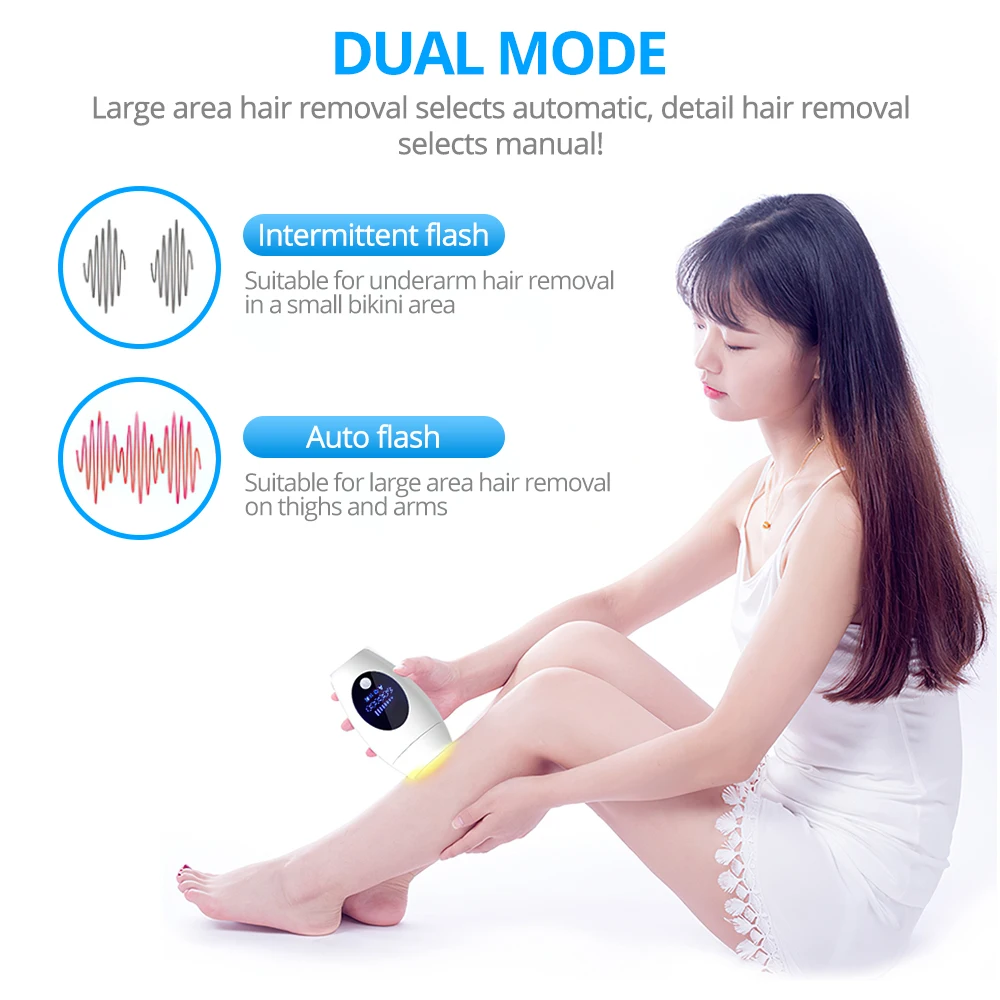 

DIOZO 600000 Flash Body Hair Removal Machine Painless Laser Epilator Home Use Leg Face Bikini IPL Lady Epilator
