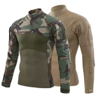 Мужская Уличная тактическая походная футболка, камуфляжная рубашка в стиле милитари, с длинным рукавом, для охоты, альпинизма, Мужская дышащая спортивная одежда