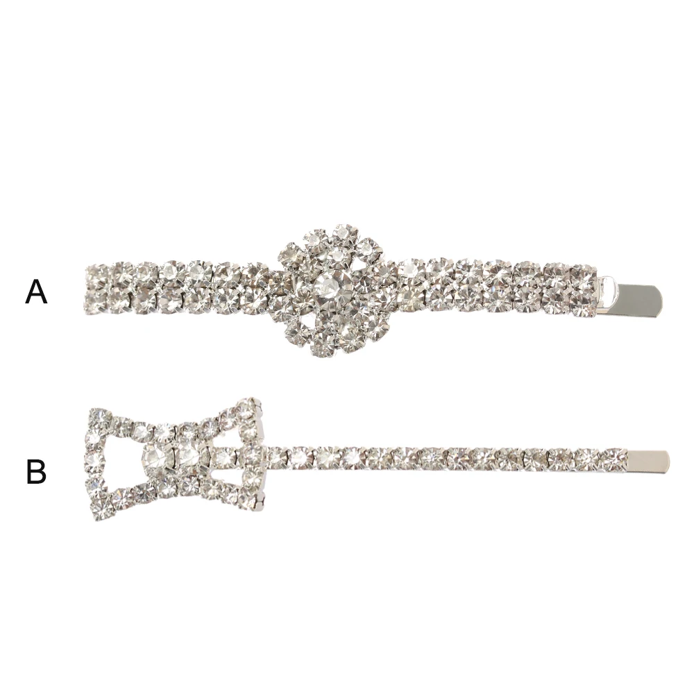 Заколка для волос в Корейском стиле блестящая женская заколка с кристаллами