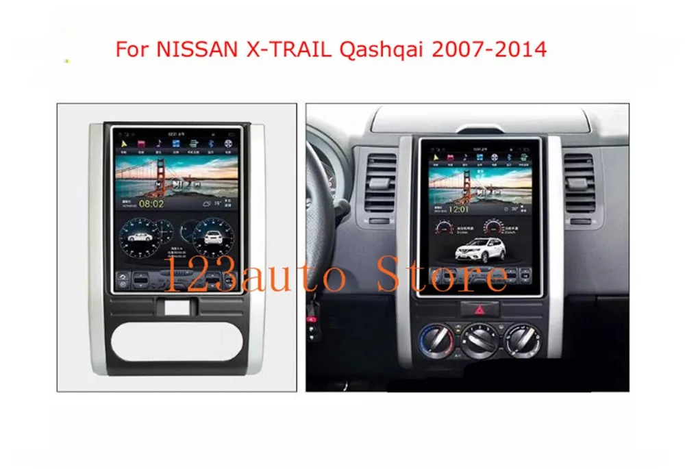 10 4 ''вертикальный автомобильный DVD GPS навигатор в стиле Tesla Android 9 0 для NISSAN X TRAIL