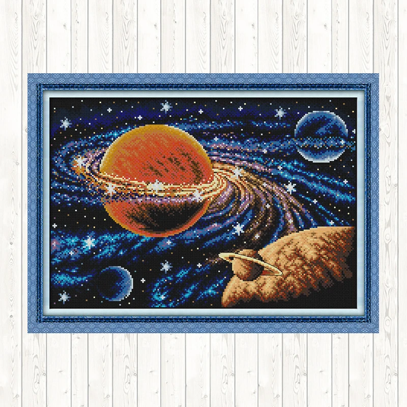 Набор для вышивки крестиком Млечный путь пейзаж наборы с несколькими картами 11ct