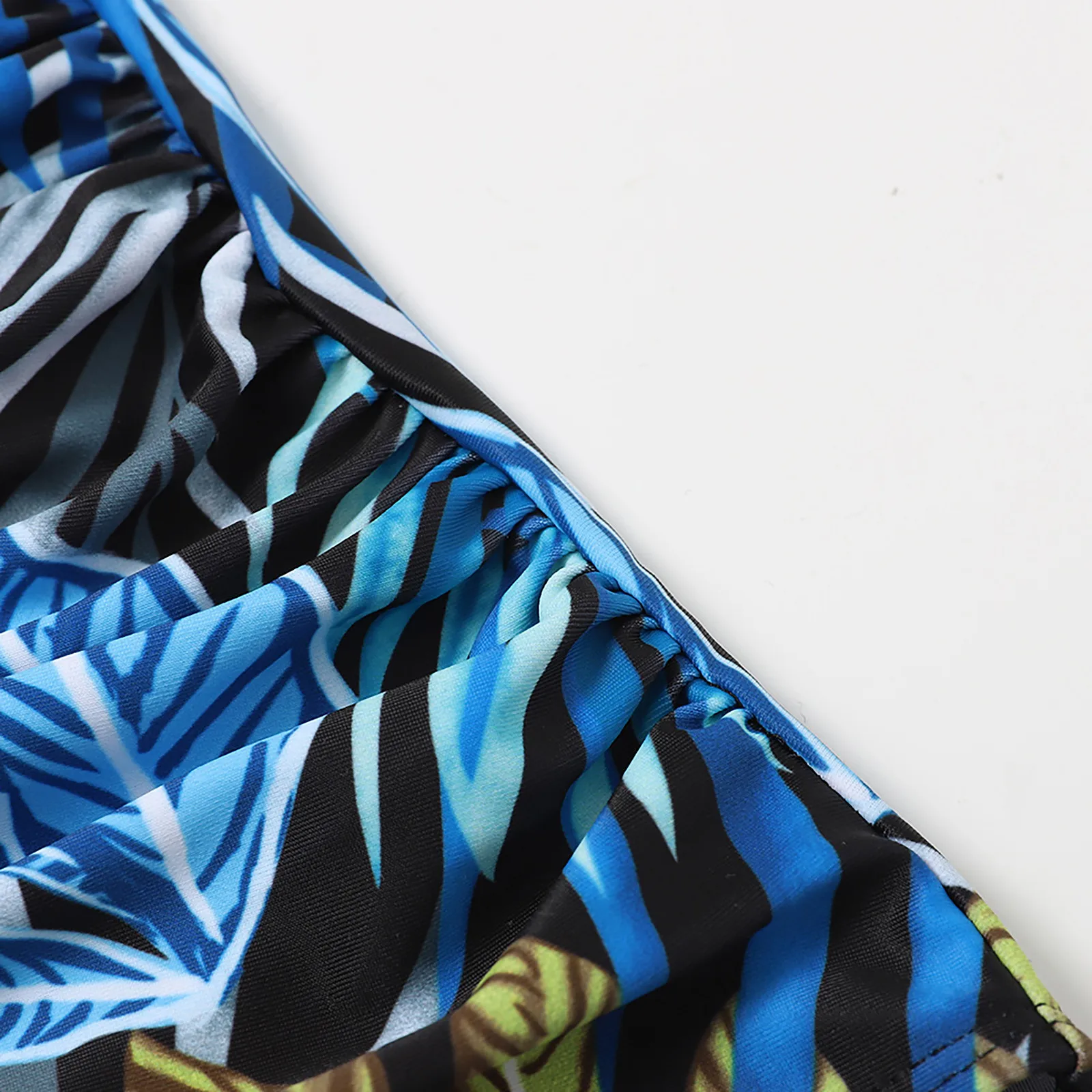 

2021 maillot de bain femme Women's Solid Color Straps Bikini Double Strap High Waist Swimsuit