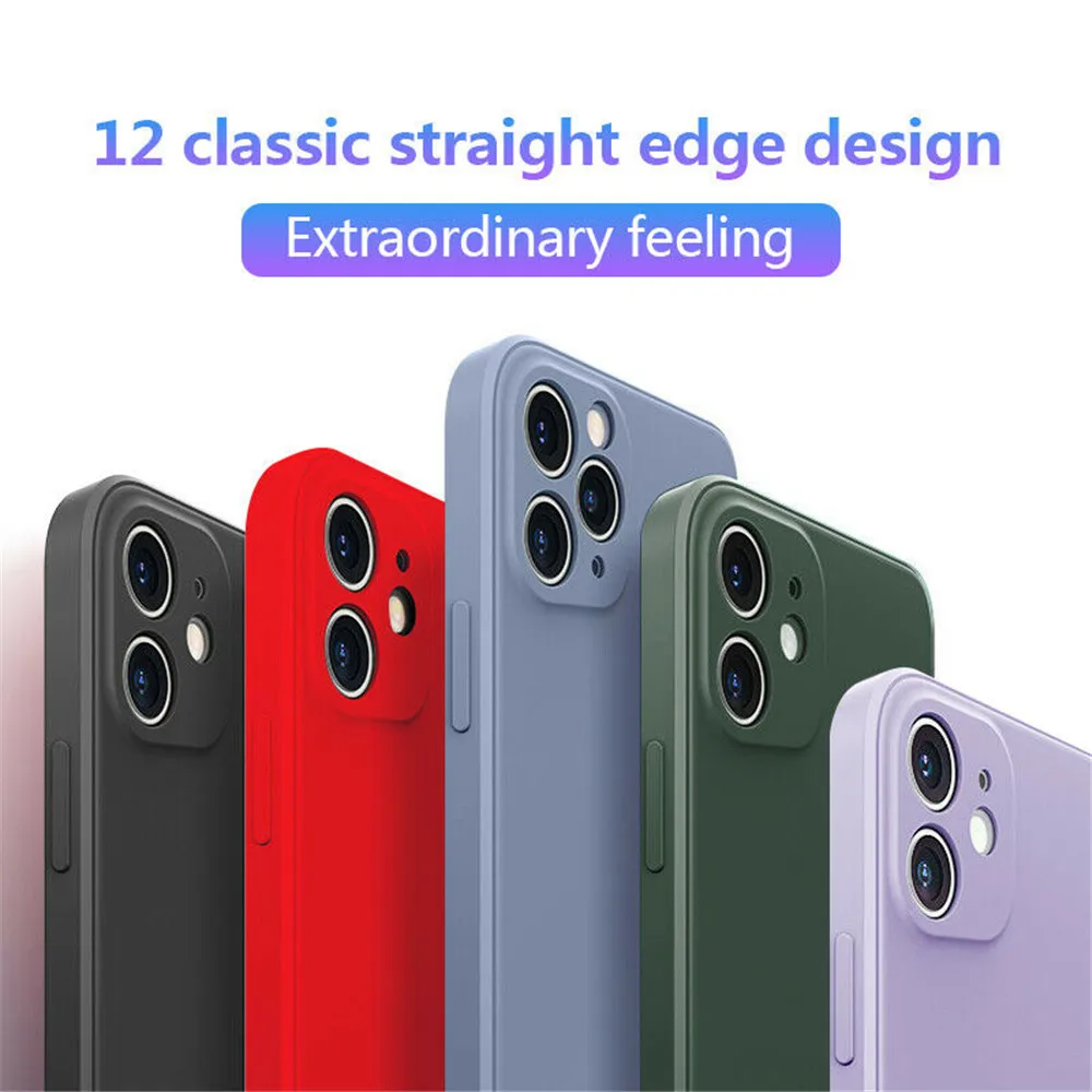 

Luxury Original Silicone Full Protection Soft Cover For iPhone 11 6.1 11Pro Max 6.5 5.8 XS MAX XR X 6 6S 7 8 Plus SE 2020 Funda