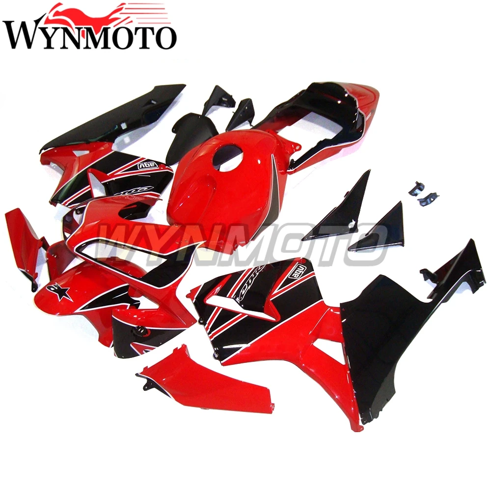 

Red Black Fairings For Honda CBR600RR F5 2003 2004 cbr600rr 03 04 f5 ABS Injection Motorbike Body Kits