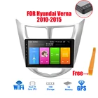 2din 2.5D экран автомобиля радио Android 8,1 мультимедиа плеер навигация gps плеер для Hyundai Solaris Verna 2016 2017 Авторадио