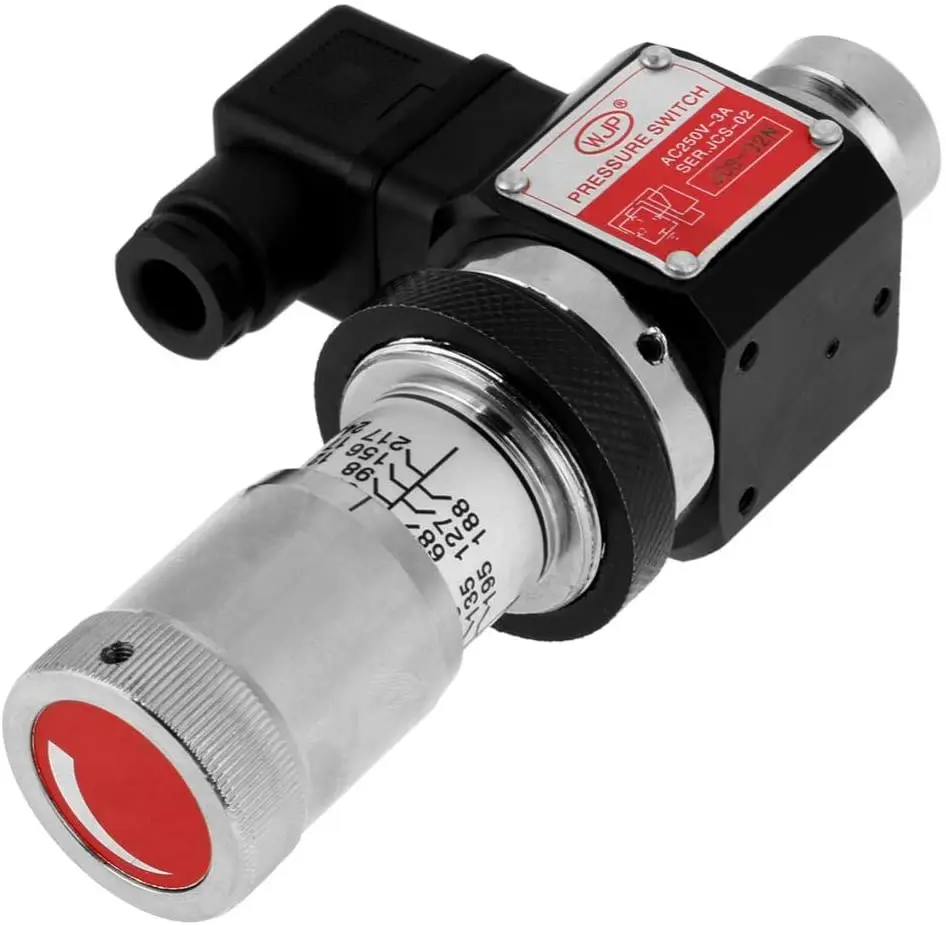 

Hydraulic Pressure Switch JCS-02N Straight Through Tube Hydraulic Pressure Relay Switch Valve 50-350kg Pneumatic Hystem Fittings