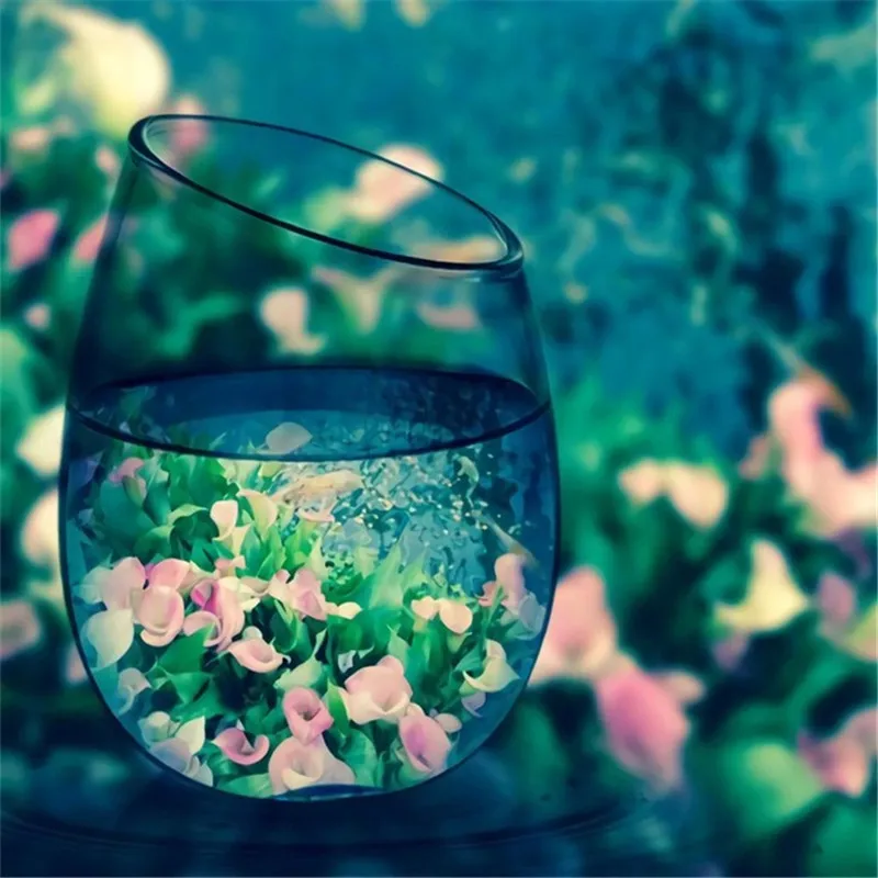 

Набор для алмазной вышивки «закат», Круглая Мозаика с чашками для вышивки крестиком, украшение для дома, Подарочная бутылка