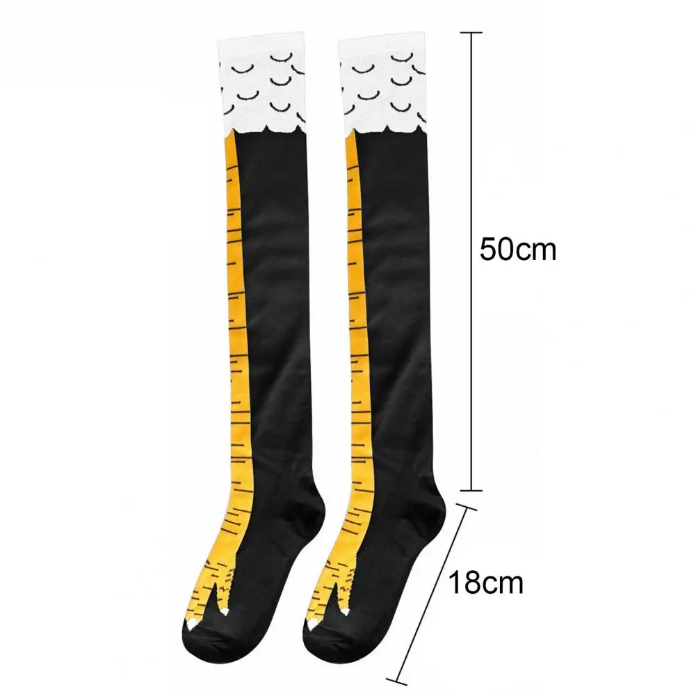 

Women Chicken Legs Stocking Girl 3D Funny Over Knee Warm Long Tube Socks Gift