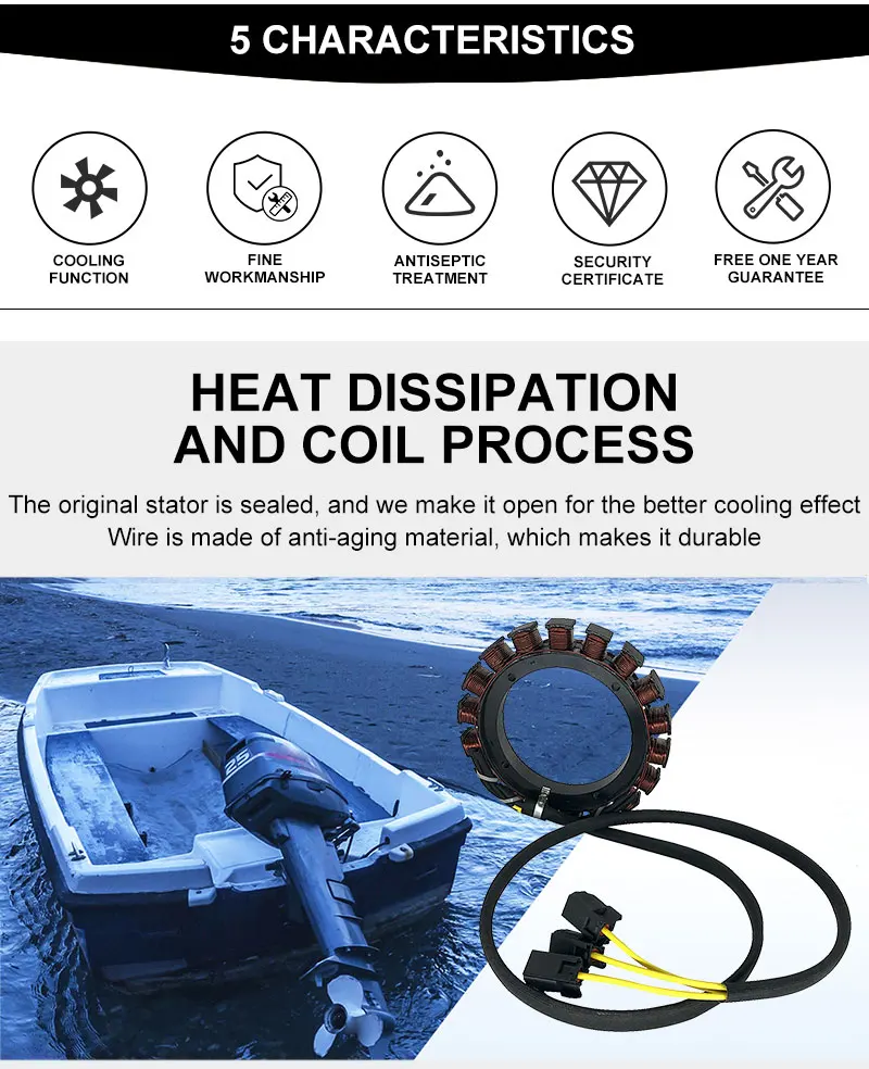 Подвесной Статор для Yamaha 60V-81410-01-00 250HP 300HP