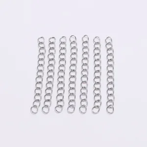 Цепочка-удлинитель из нержавеющей стали для изготовления ювелирных изделий, 50 шт.лот, 50 мм, 70 мм