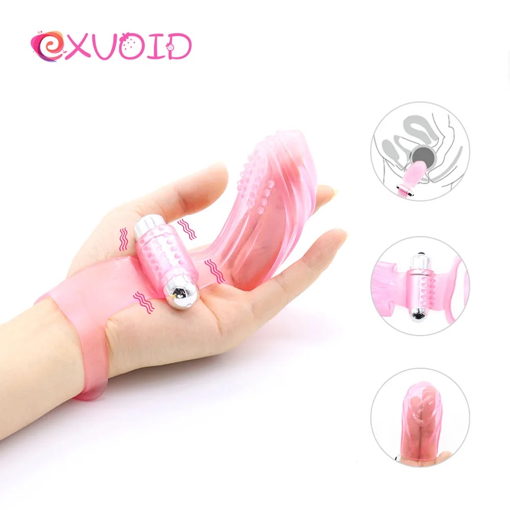 EXVOID вибратор для пальцев Стимулятор клитора секс шоп пуля интимные игрушки