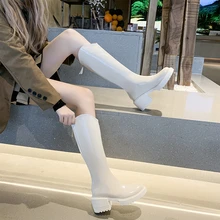 Sapatos de motocicleta do exército militar de couro rachado das mulheres de alta qualidade sapatos de motocicleta do exército ocidental (1)